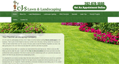 Desktop Screenshot of cjslandscapinglawncare.com